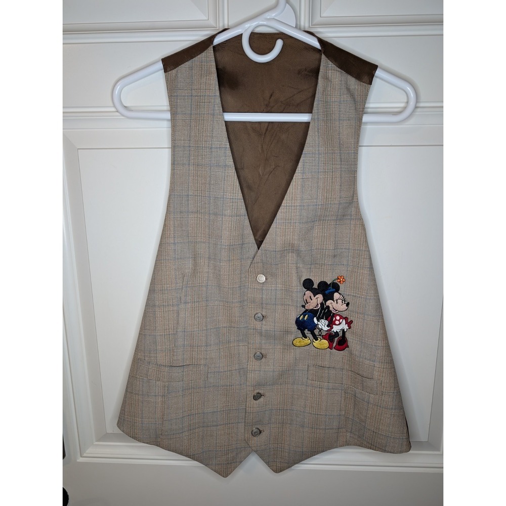 Too Cute Guetta Brothers Vintage Disney Mickey Minnie Men's Vest (1992) Size M/L - Picture 2 of 10